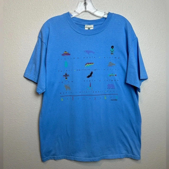 Vintage Galligaskins Alaska Short Sleeve  T Shirt 
Men’s Large - Picture 1 of 7